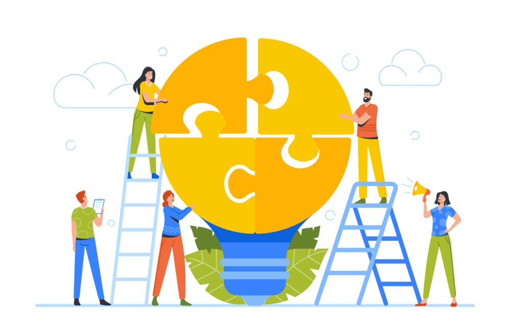 jigsaw puzzle to represent innovation